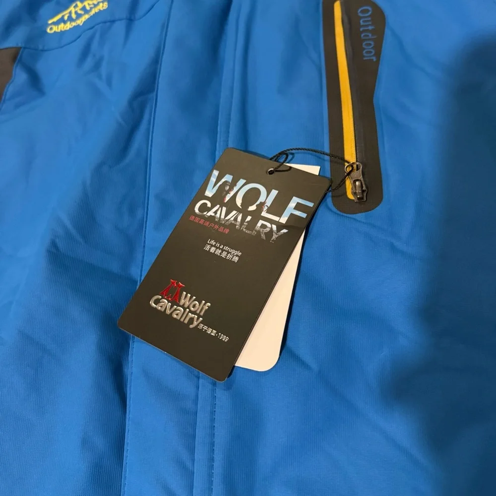 NWT Wolf‎ Cavalry OutdoorJK Winter Ski Jacket Water Proof Mens XL Fleece Lined